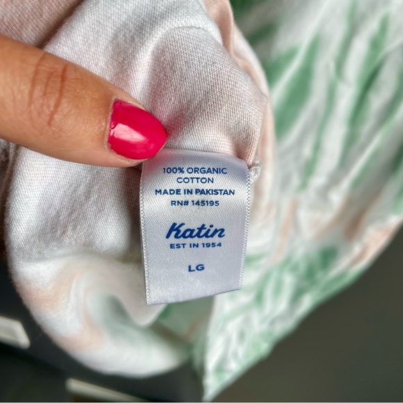 Kanvas By Katin Quiet Storm  Surf Shop Tie Dye Tee Shirt Size Large - Picture 6 of 6